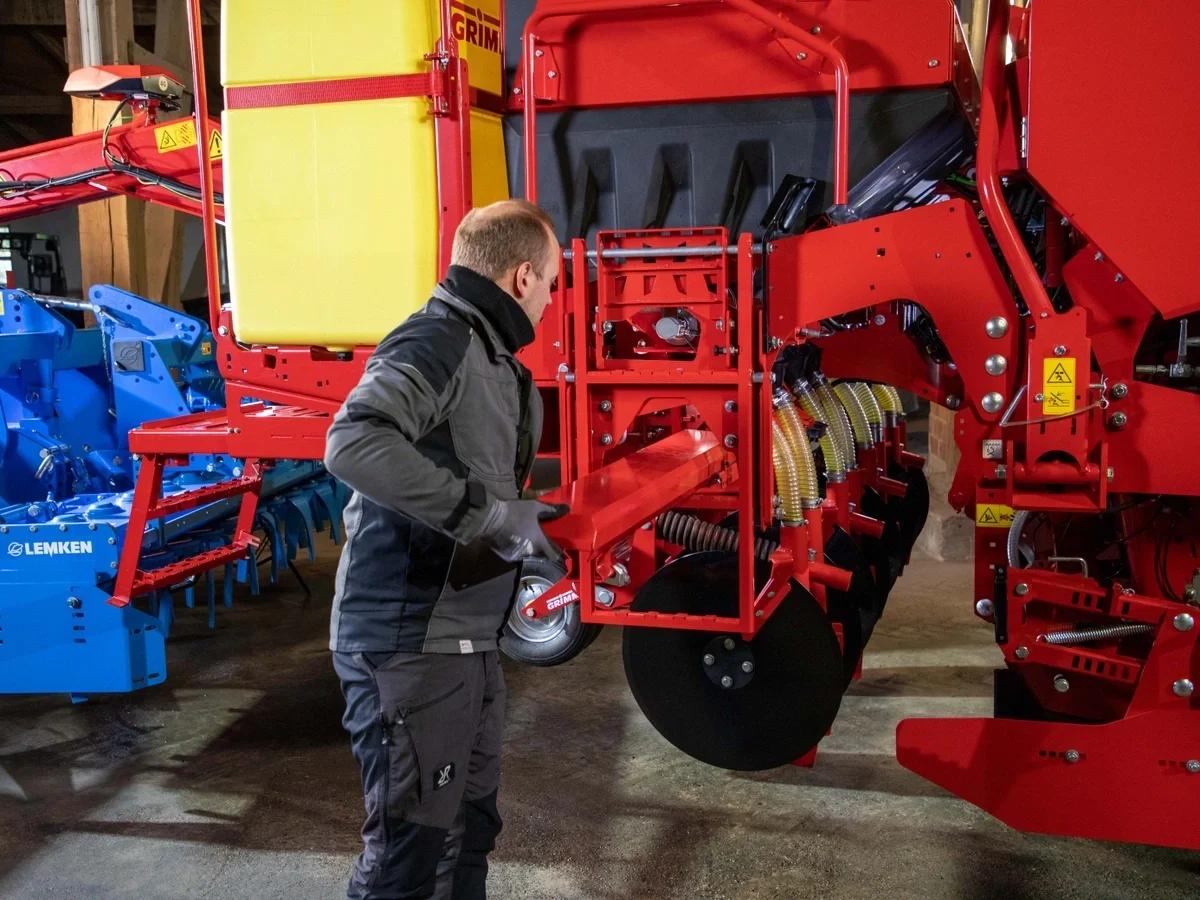 À ranger directement sur le distributeur d'engrais